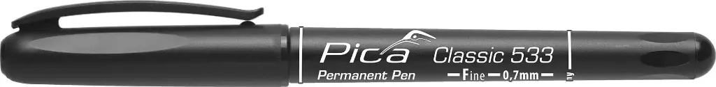 Pica Classic Permanent Black Marker Fine Tip