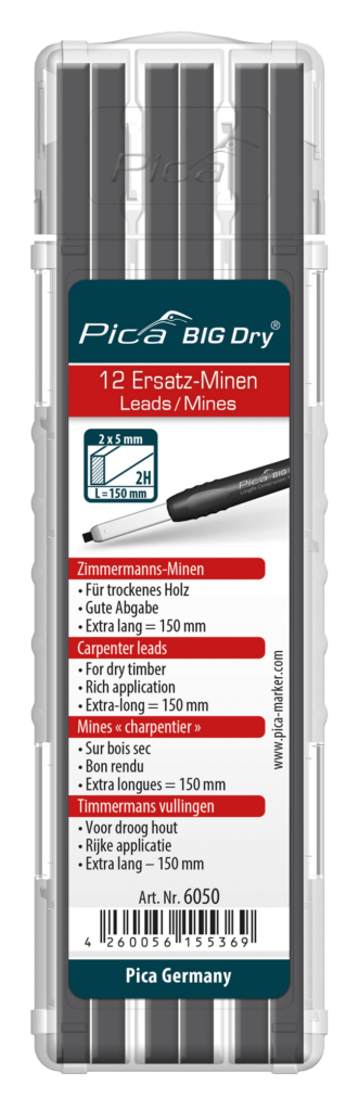 Pica Big Dry Refill Set Carpenter 2H