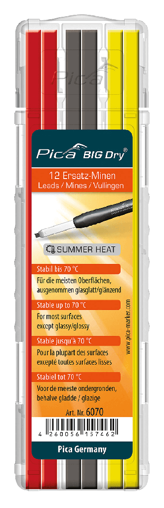 Pica Big Dry refill set Summerheat, Assorted colours