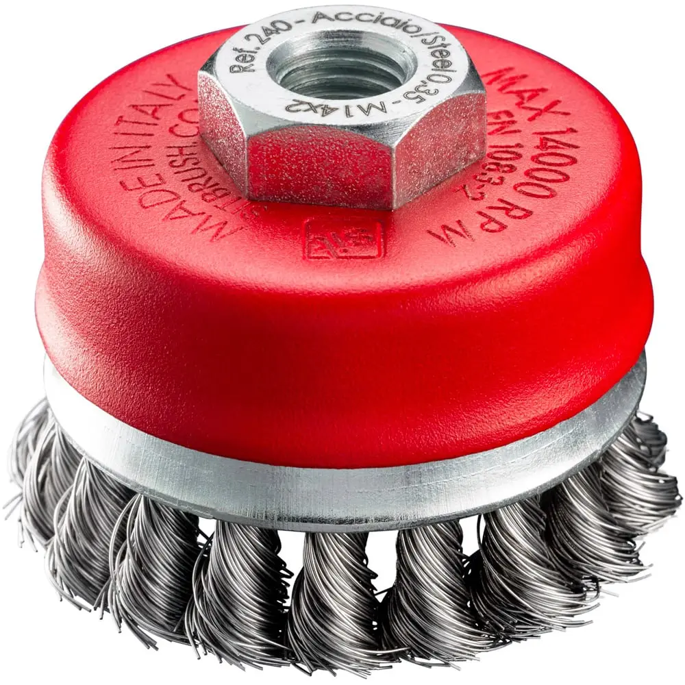 [PJW-0247] SIT 70mm x M10 Steel Twist Knot Cup Brush TU71