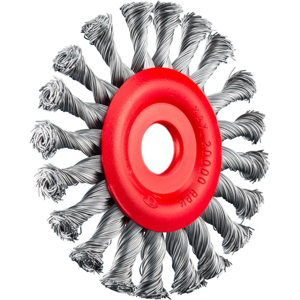 [PJW-0507] SIT 125x22.2mm Steel Twist Knot Wheel Brush U125