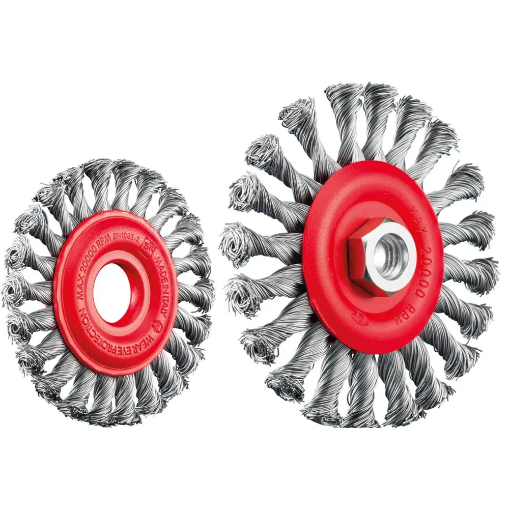 [PJW-0509] SIT 150x22.2mm Steel Twist Knot Brush U3150