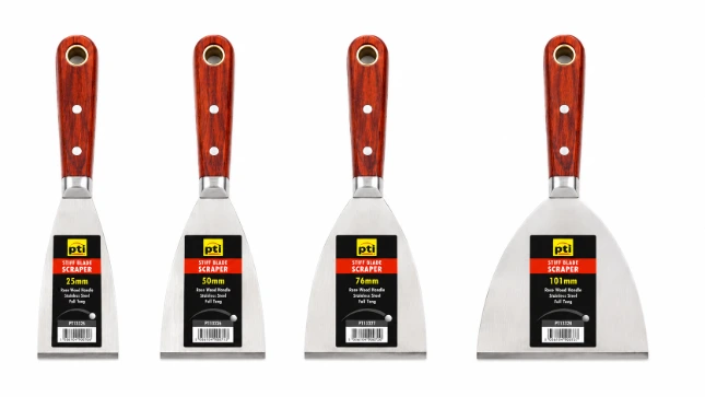 [PTI0378] PTI Stiff Blade Scrapers with Rosewood Handle (25.00mm)