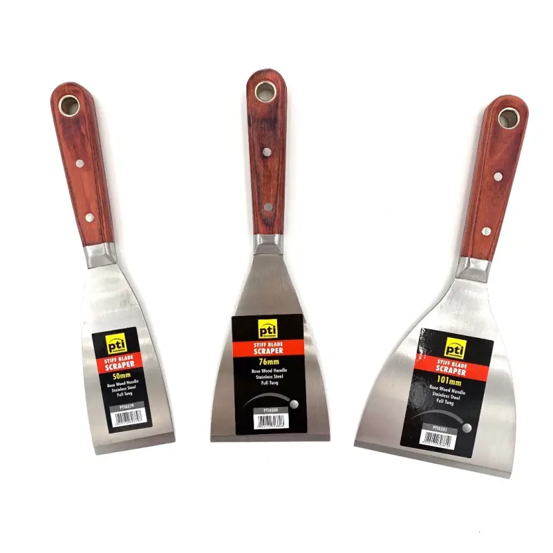 [PTI0378] PTI Stiff Blade Scrapers with Rosewood Handle (25.00mm)
