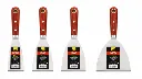 PTI Stiff Blade Scrapers with Rosewood Handle