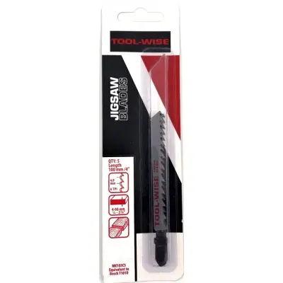 PTI 100mm 6tpi CRV Jigsaw Blade T101D Pack 5