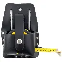 PTI Premium Black Leather Tape Measure Holder