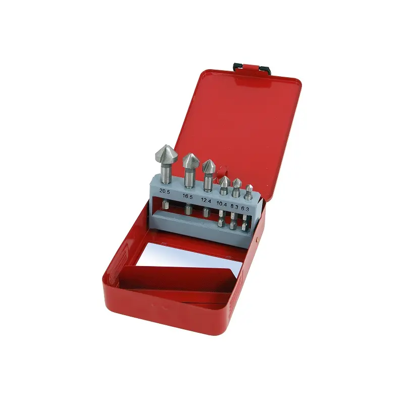 PTI 6pc HSS Countersink Set 1/4" Hex Shank