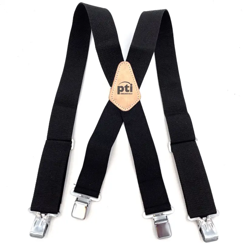 [PTI0673BLK] PTI Black Suspender/Braces