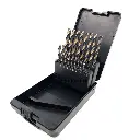 PTI 19pc Black Bronze Oxide HSS Drill Set 1 - 10mm x 0.5mm