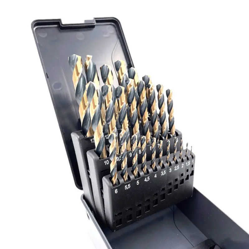 [PTI0722] PTI 25pc Black Bronze Oxide HSS Drill Set 1-13mm x 0.5mm