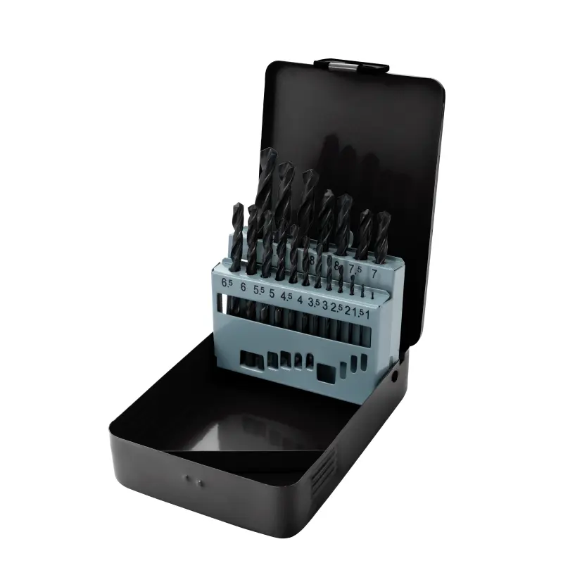 [PTI0789] PTI 19pc HSS Drill Bit Set in Metal Tin 1-10mm x 0.5mm