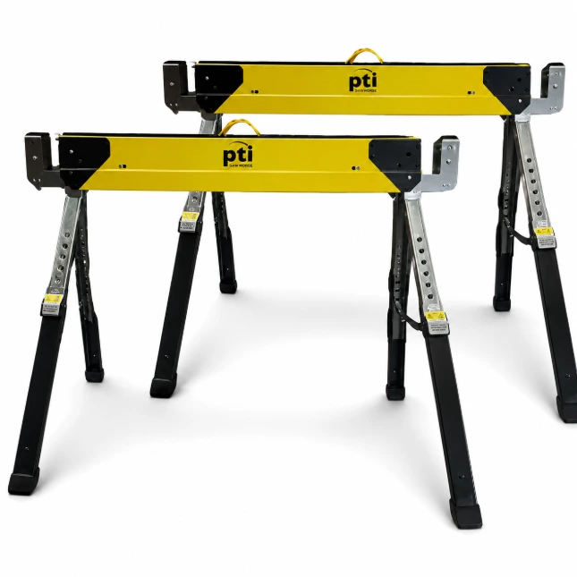 [PTI0802-A] PTI Adjustable Steel Saw Horse - Twin Pack