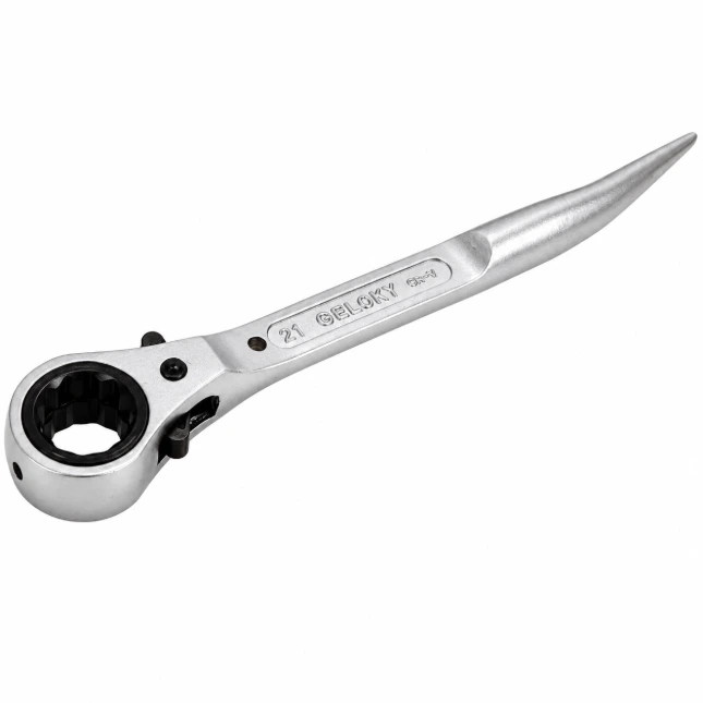 PTI Short Tail Thin Ratchet Wrench Flat 19x21