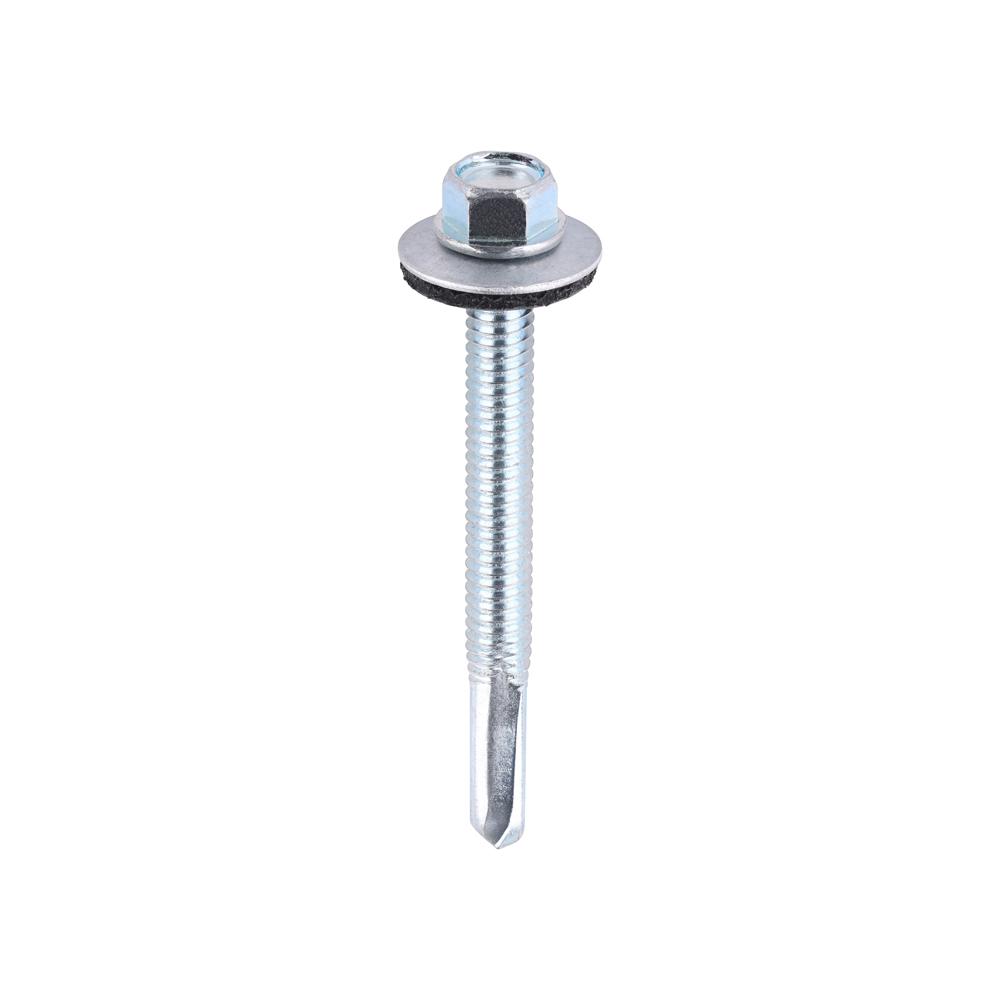 Timco Metal Construction Heavy Section Screws - Hex - EPDM Washer - Self-Drilling - Zinc
5.5 x 55