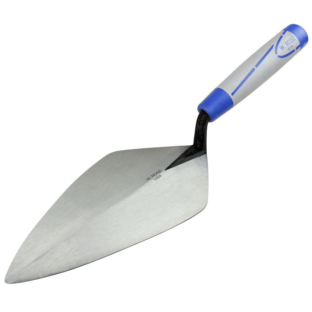 [KRA-RO112-11SH] W. Rose™ & Kraft Wide London Pattern Brick Trowels with ProForm Soft Grip Handle (11")