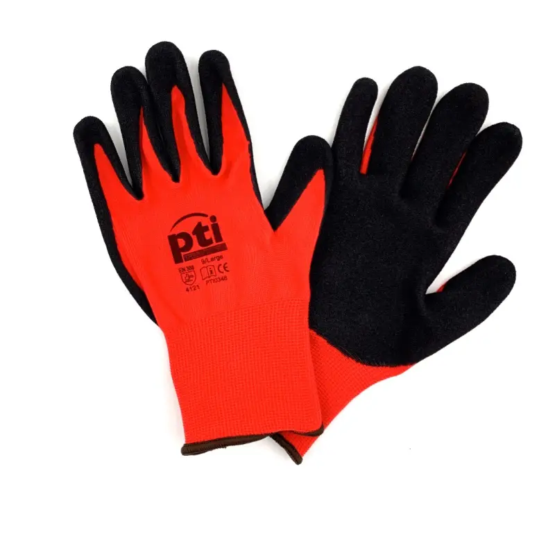 [PTI0346] PTI Nitrile Sandy Grip Gloves - Pack 12 (9/L)