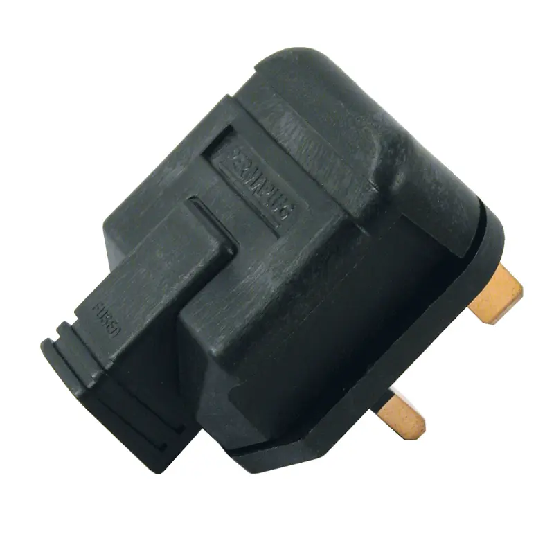 [L13RP] Masterplug 13A 240V Rubber Plugs (Black)