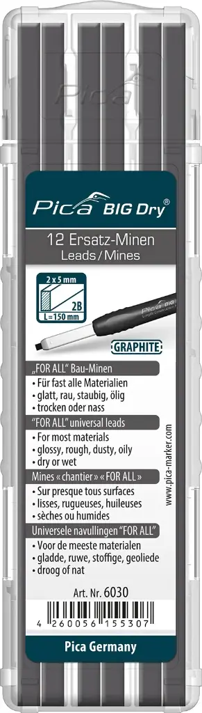 [PICA6030] Pica Big Dry Refill Pack Water-Soluble Multi Use (Graphite H)