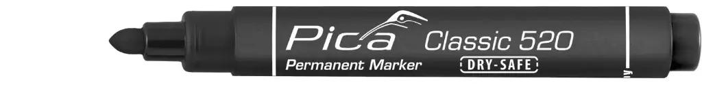 [PICA520-46] Pica Classic Permanent Marker with Round Tip (Black)