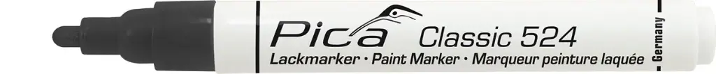 [PICA524-46] Pica Classic Industry Paint Marker with Round Tip (Black)