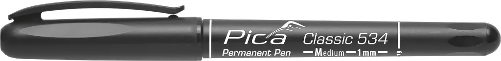 [PICA534-46] Pica Classic Permanent Pen with Medium Round Tip (Black)