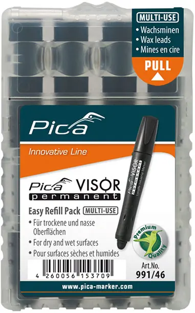 [PICA991-46] Pica Visor Refill Pack for Industrial Permanent Marker (Black)