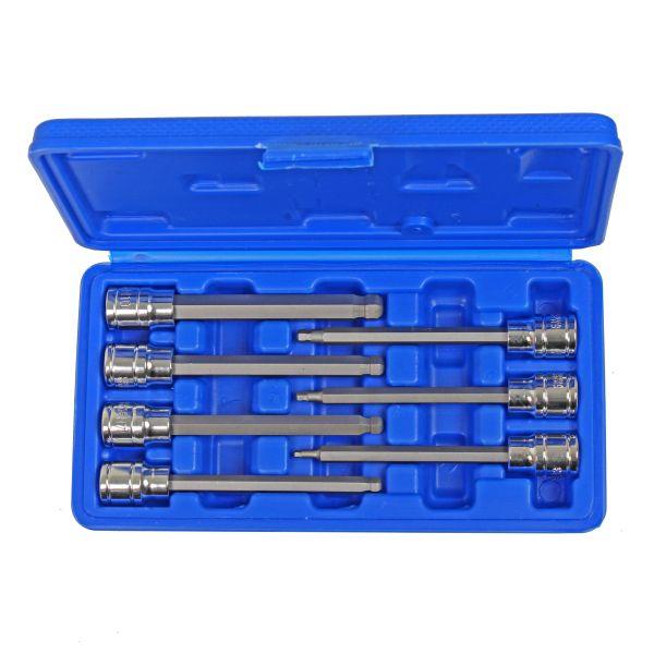 US PRO 7pc 3/8" Drive 110mm Ball End Hex Bit Sockets