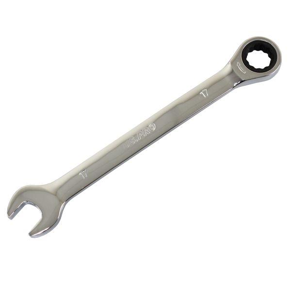 US PRO 17mm Gear Ratchet Combination Wrench