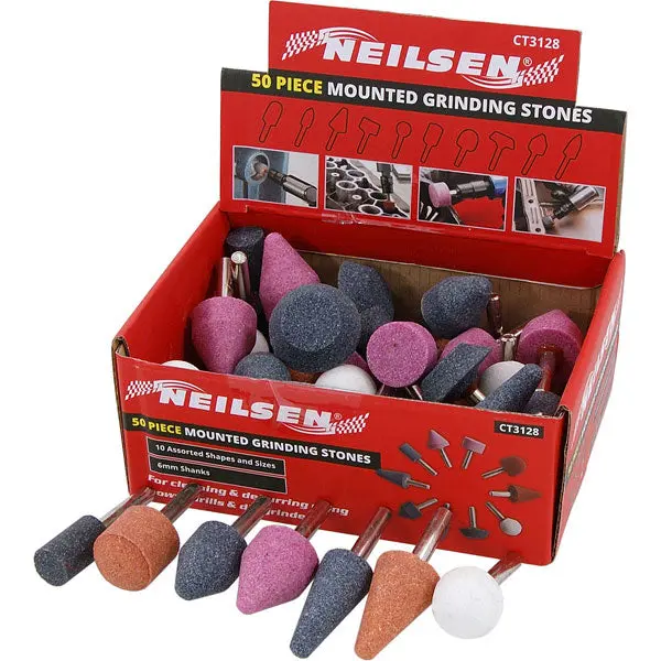 Neilsen Mounted Grinding Stones - 50 Pack