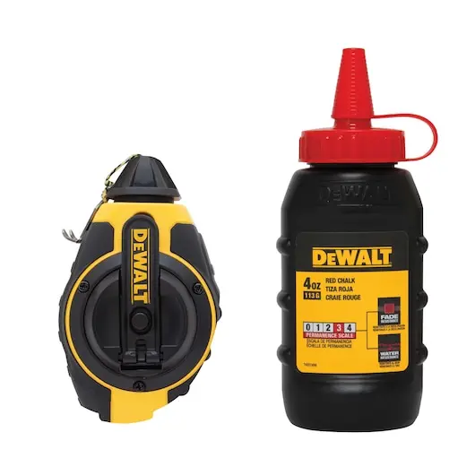 [DEWDWHT47374L] DeWalt 3:1 Chalk Reel with Red Chalk