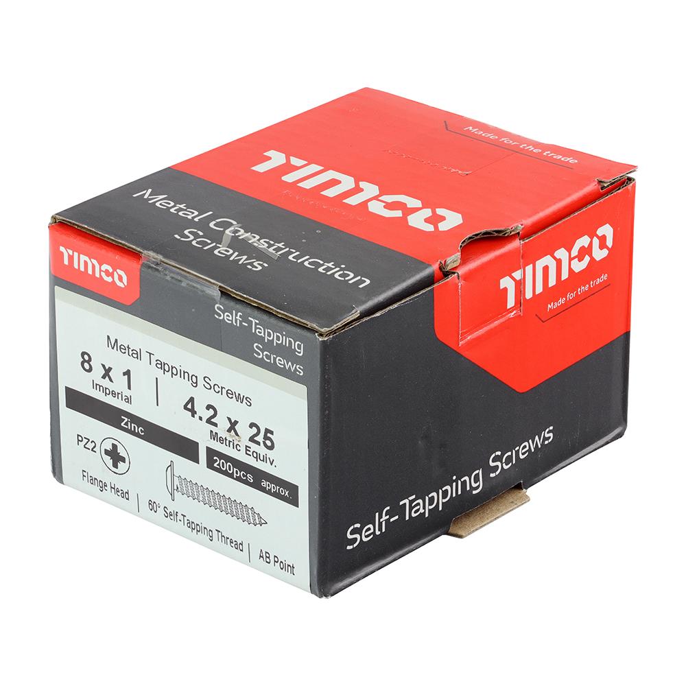 [NON-00081CFAZS] Timco Metal Tapping Screws PZ Flange Self-Tapping Zinc