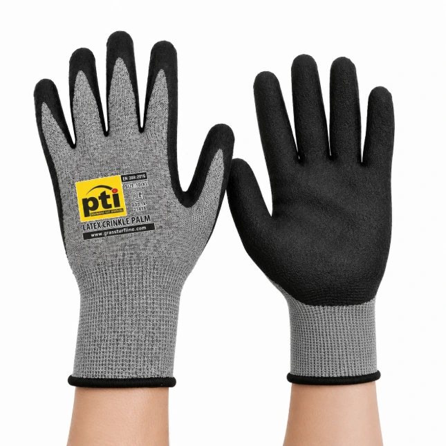 [PTI0837-9] PTI Size 9 Grey Latex Gloves -  Pack 12