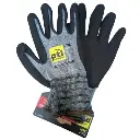 PTI Size 9 Grey Sandy Nitrile Gloves - Pack 12