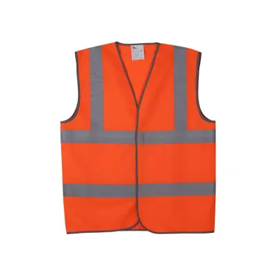 HI-VIZ ORANGE WAISTCOAT 2XL