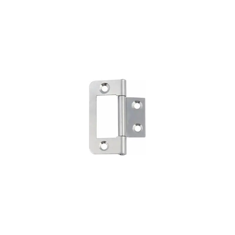 105 60mm BZP FLUSH HINGES (PR)