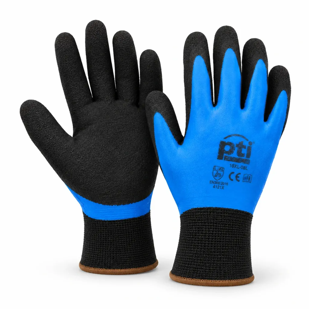 PTI Fully Coated Latex Thermal Gloves - Pack 12 (Water Damaged)