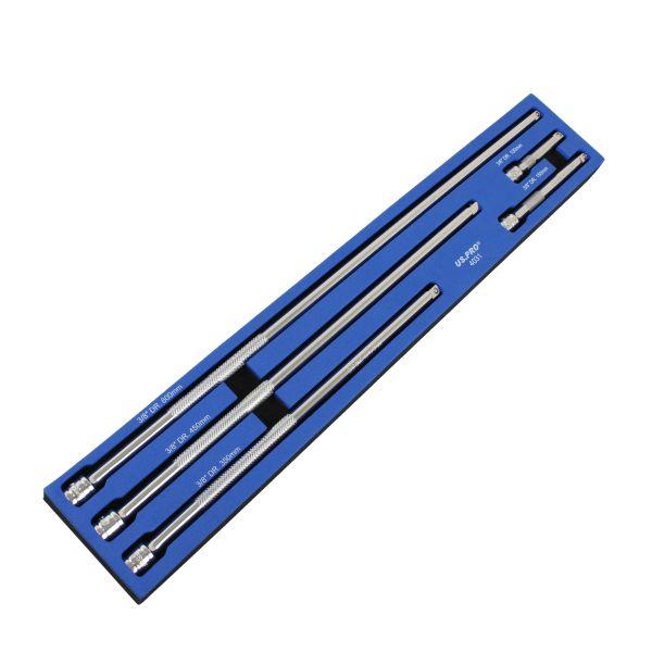 US PRO 5pc 3/8" Dr Extra Long Extension Bar Set