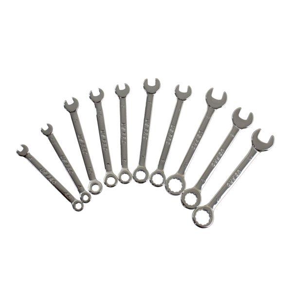 US PRO 10pc Metric Mini Combination Wrench Set