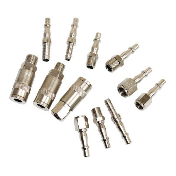 [BER8184] US PRO 12pc Bag of Assorted Air Hose Fittings