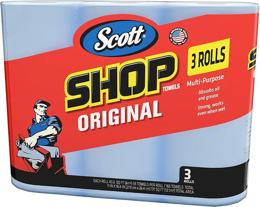 Scott Cloth General Purpose Shop Towel Pack of 3 Rolls