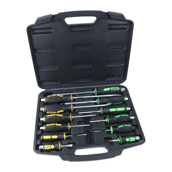 Vewerk 12PC Screwdriver Set Pozi + Slotted