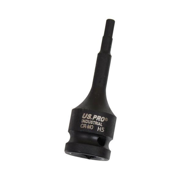 US PRO 1/2" Drive Impact Hex Bit Socket M5x78mm
