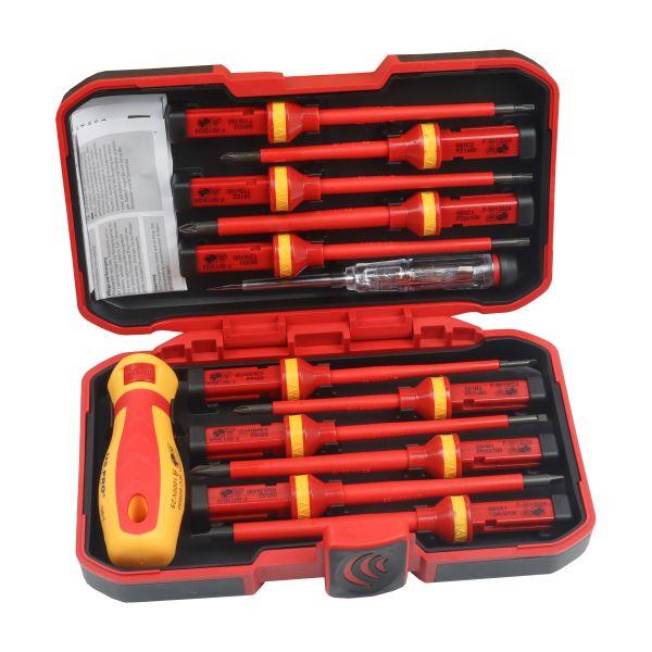 [BER4631] US PRO 13pc Interchangeable VDE Insulated Screwdriver Set