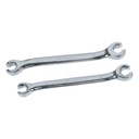 US PRO 2pc Metric 6PT Flare Nut Wrenches