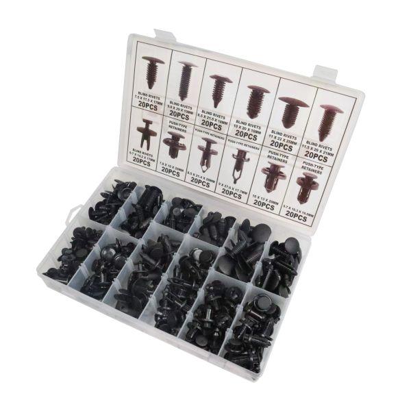 [BER9201] Resolut  240pc Universal Trim Clips and Fasteners