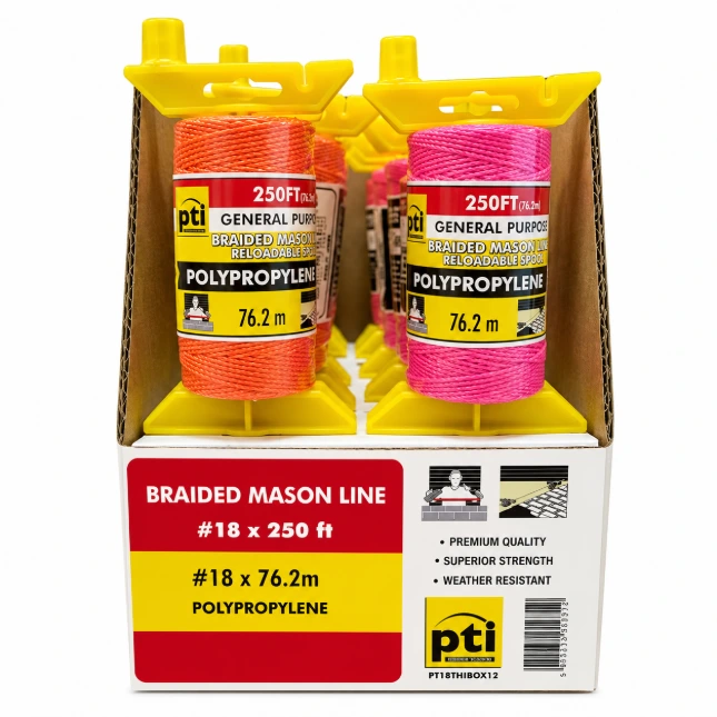 [PTISTRIHBOX12] PTI 250ft Mason Line Reel Box of 12