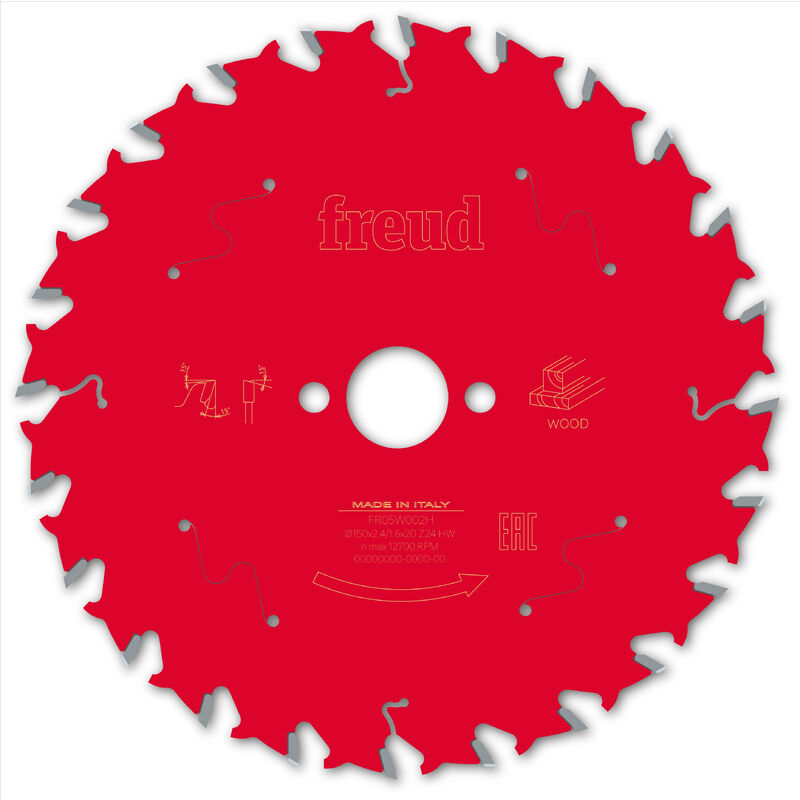 Freud Circular Sawblade Wood 150 x 20 x 2.4/1.6 x T24