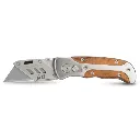 PTI Wooden/Steel Folding Utility Knife