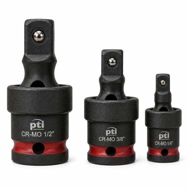 [PTI0911] PTI 3pc Impact Universal Joint Socket Swivel Set - Ball Spring Design